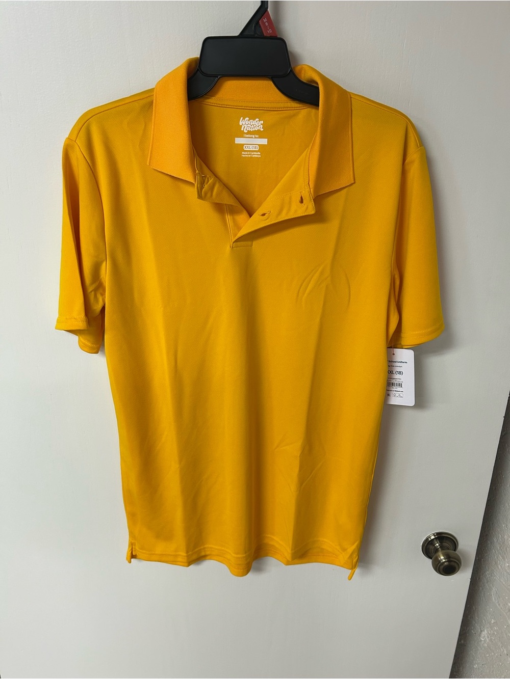 wonder nation Gold Short Sleeve Polo